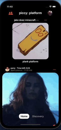 Piccy iOS Social Media App